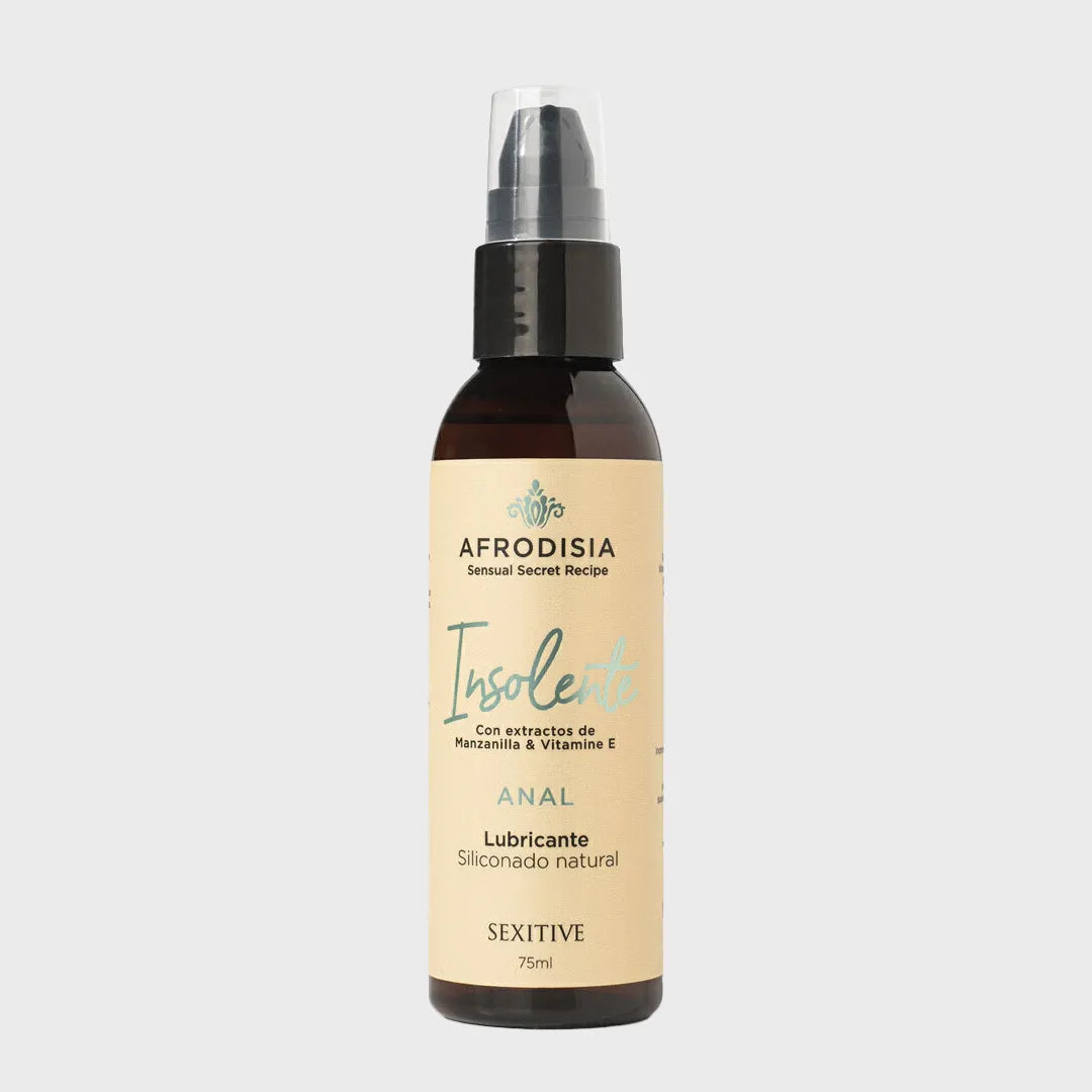 Lubricante Siliconado Natural Afrodisia Insolente Anal 75ml