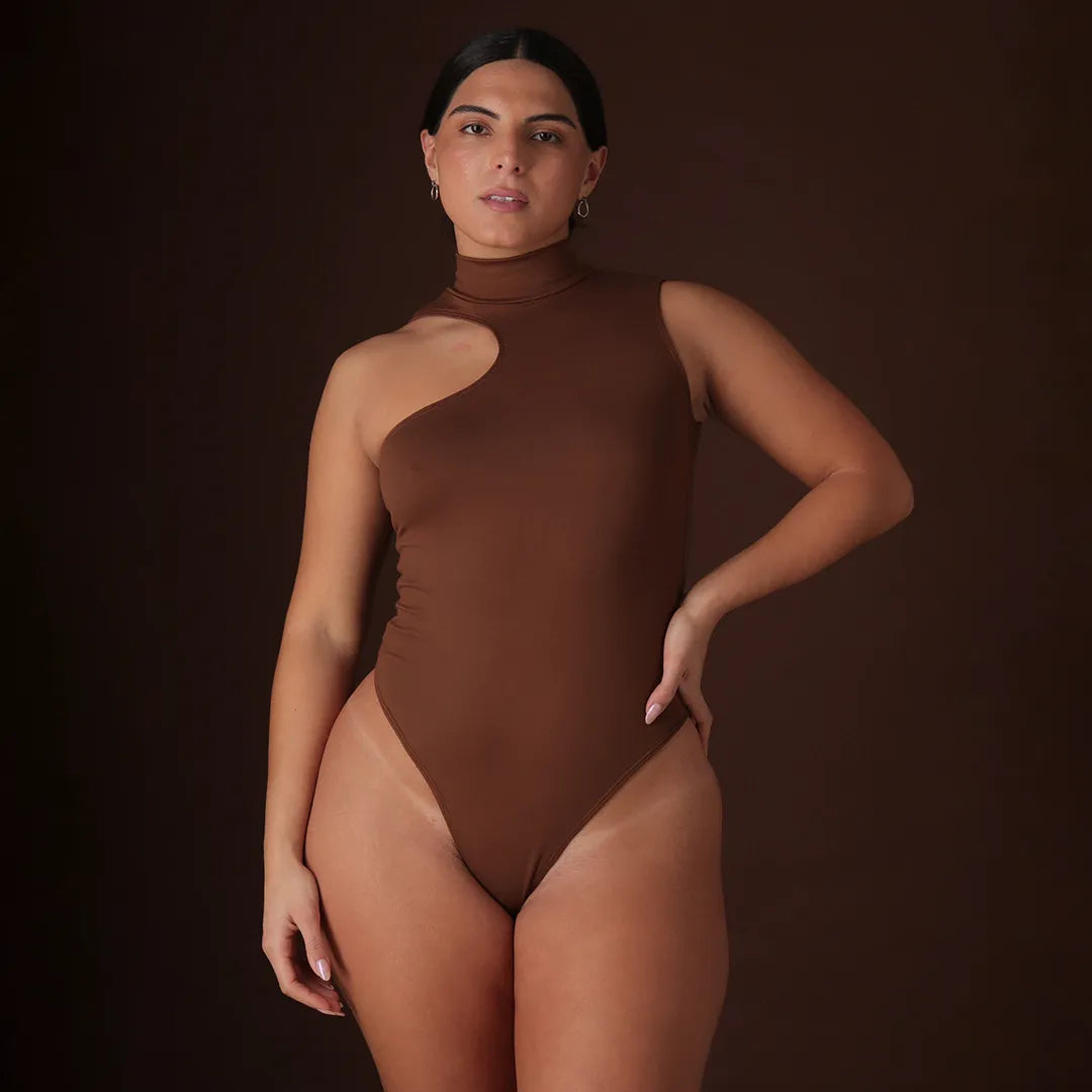 Body Musculosa Irregular Alba Chocolate